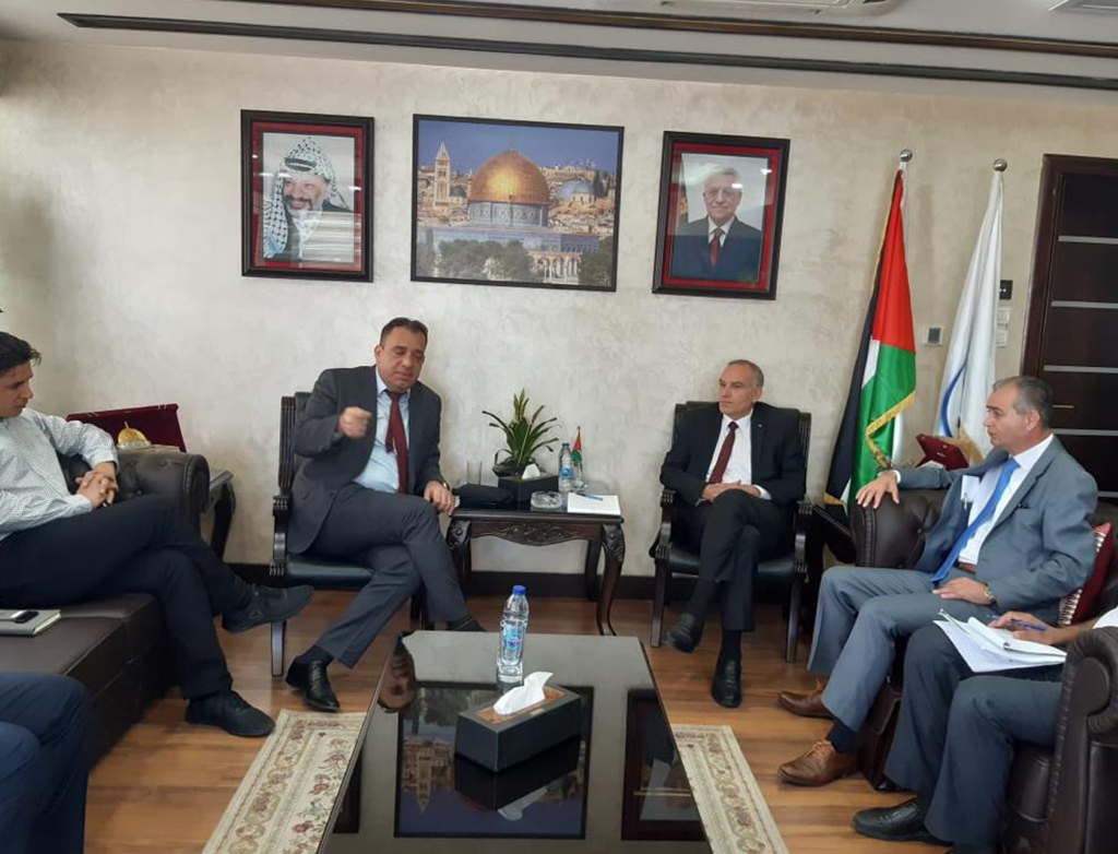 Mr. Muhammad Mansour met with senior officials in Palestine.